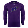 Thumbnail image for  Under Armour Purple Long Sleeve Tech Tee