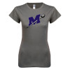 Thumbnail image for  Next Level Womens Charcoal Boyfriend Tee
