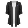 Thumbnail image for  Womens Grey Drape Front Cardigan Sweater
