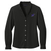 Thumbnail image for  Brooks Brothers Womens Black Long Sleeve Ruffle Collar Blouse