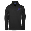 Thumbnail image for  Black Slub Fleece 1/4 Zip Pullover