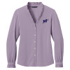 Thumbnail image for  Brooks Brothers Womens Purple Ash Long Sleeve Ruffle Collar Blouse