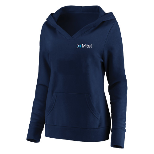 Womens Plus Navy Hoodie-Plus