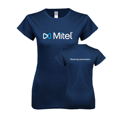 Mitel Next Level Womens Navy Boyfriend T