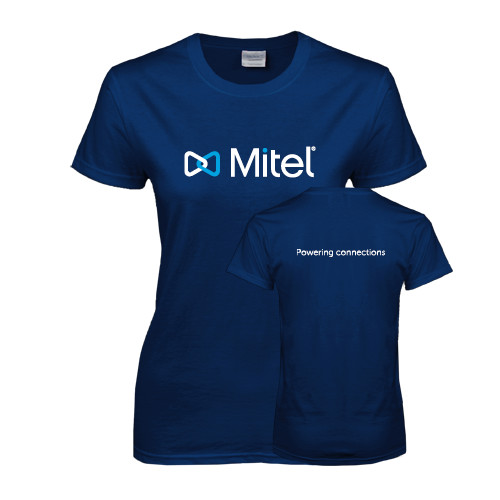 Mitel Womens Short Sleeve Navy T