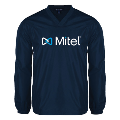 Mitel Navy V Neck Raglan Windshi