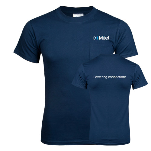 Mitel Navy T-Shirt w/Pock