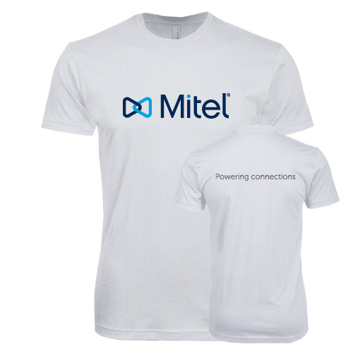 Mitel Next Level White SoftStyle T Shi