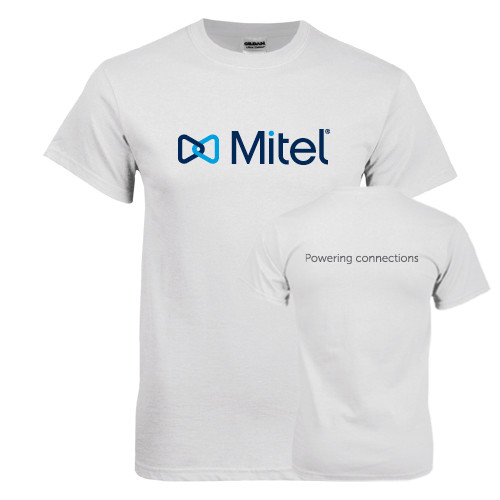 Mitel White T Shi