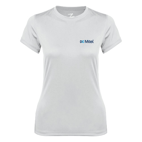 Mitel Womens White Performance T