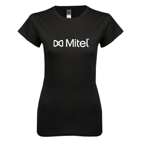 Mitel Next Level Womens Black Boyfriend T