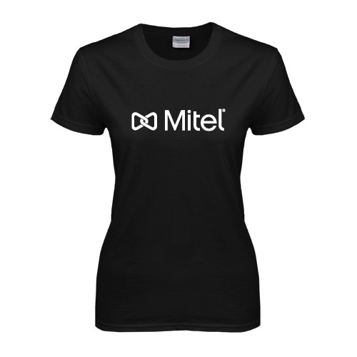 Mitel Womens Black Short Sleeve T