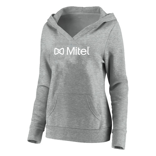 Womens Plus Heather Grey Hoodie-Plus