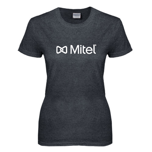 Mitel Womens Dark Heather Short Sleeve T