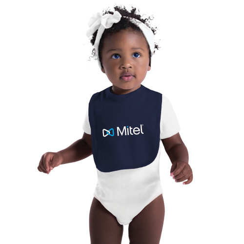 Mitel Navy Baby Bib