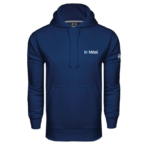 Mitel Under Armour Navy Performance Sweats Team Hood