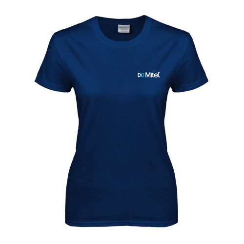 Mitel Ladies Navy T Shi