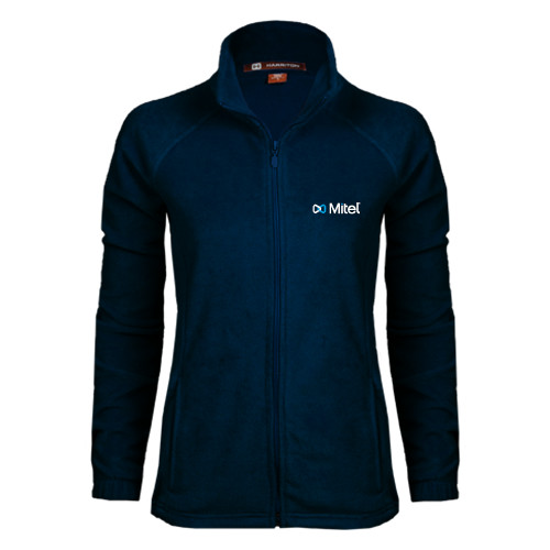 Mitel Womens Navy Fleece Full Zip Jack