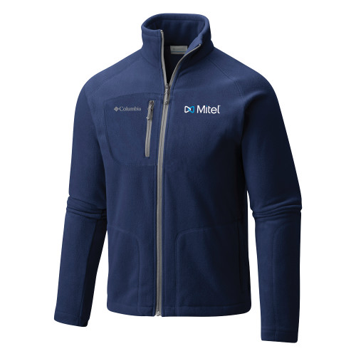 Mitel Columbia Navy Full Zip Fleece Jack