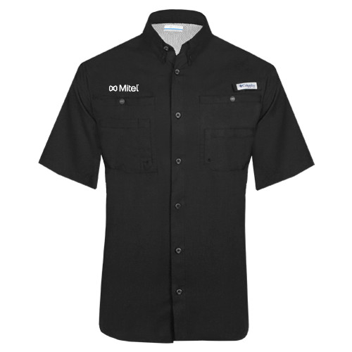 Mitel Columbia Tamiami Performance Black Short Sleeve Shi