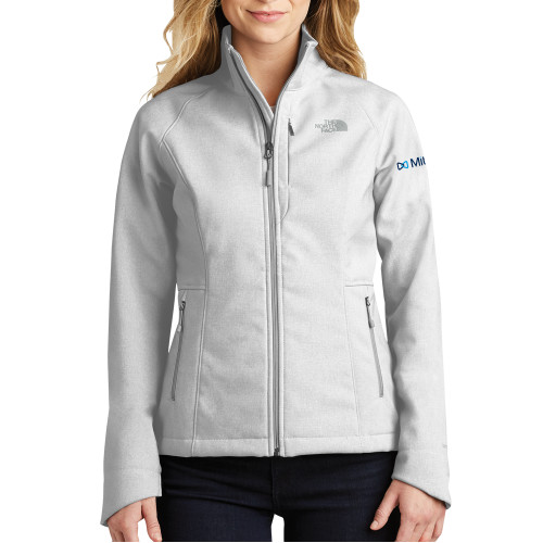  The North Face Womens Light Grey Heather Apex Barrier Softshell Jacket