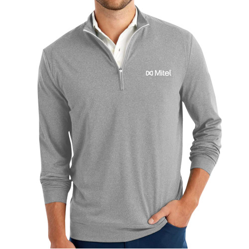 Mitel Johnnie O Light Grey Flex 1/4 Zip Pullov