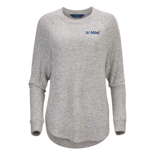 Boxercraft Womens Oxford Grey Heather Cuddle Oversized Crew-