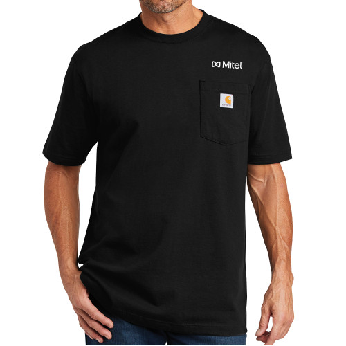 Mitel Carhartt Workwear Black Pocket T Shi