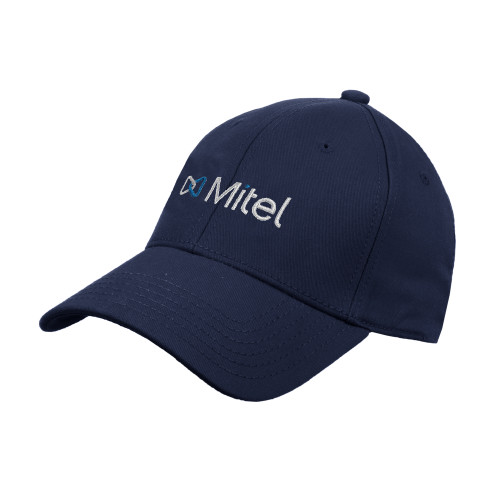 Mitel Navy Structured Adjustable Pro Style Hat