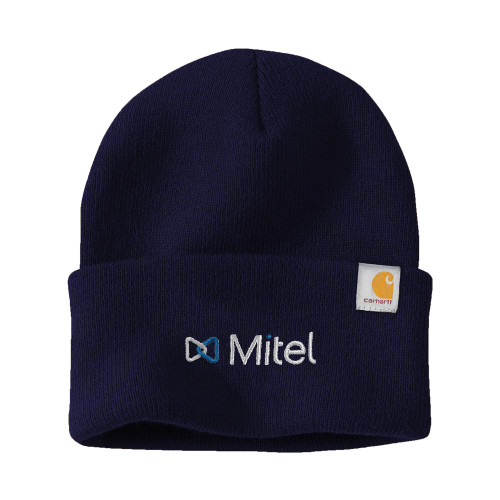 Mitel Carhartt Navy Knit Beanie w/Cuff