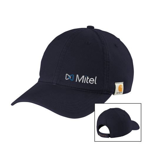 Mitel Carhartt Navy Cotton Adjustable Canvas Hat