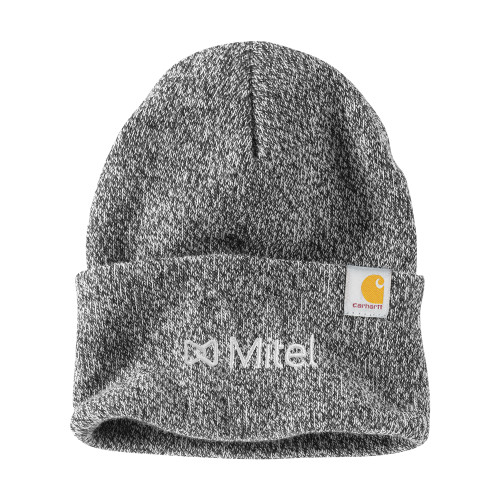 Mitel Carhartt Black/White Knit Beanie w/Cuff