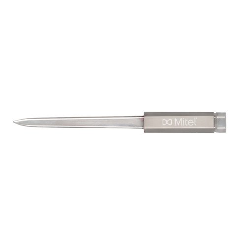 Mitel Brushed Silver Business Letter Opener