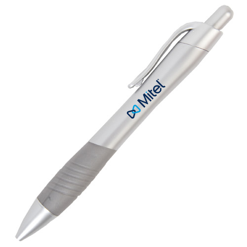 Mitel Metallic Mykonos Silver Pen