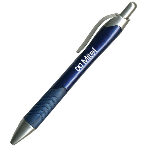 Mitel Metallic Mykonos Navy Pen