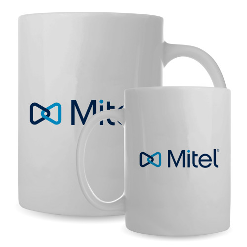 Mitel Full Color White Mug 15oz