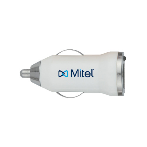 Mitel On the Go White Car Charger