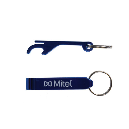 Mitel Aluminum Blue Bottle Opener