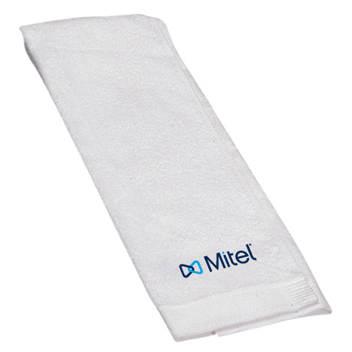 Mitel White Golf Towel