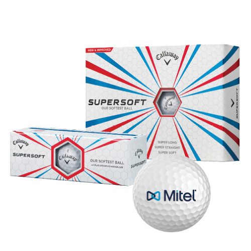 Mitel Callaway Supersoft Golf Balls 12/pkg