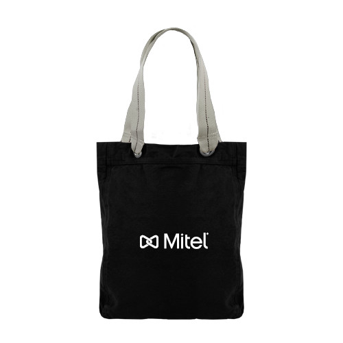 Mitel Allie Black Canvas Tote