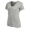 Thumbnail image for  Womens Plus Heather Grey V Neck T Shirt