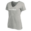 Thumbnail image for  Womens Plus Heather Grey V Neck T Shirt