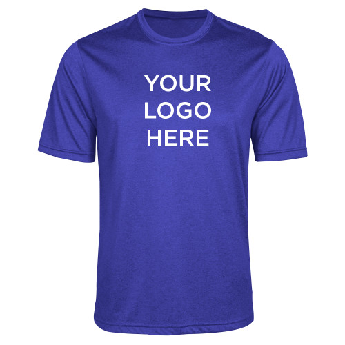 Royal Heather Performance Contender Tee-Your Logo Here