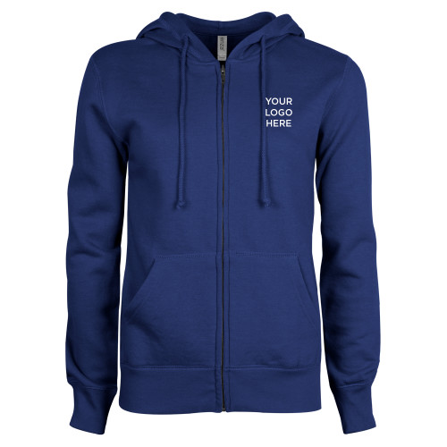 ENZA Womens Royal Fleece Full Zip Hoodie-Your Logo Here