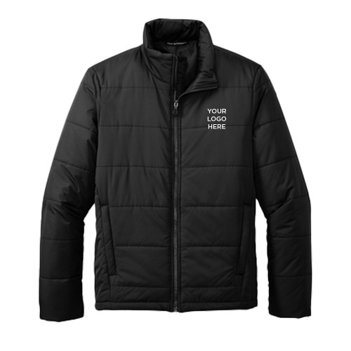 Black Puffer Jacket-Your Logo Here
