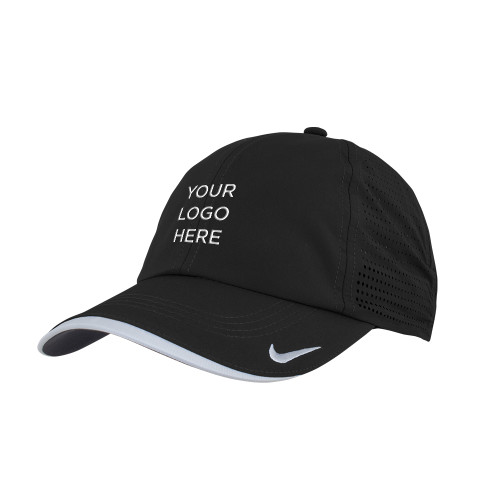 Nike Black Dri Fit Perforated Hat-Your Logo Here