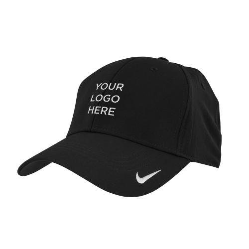 Nike Black Swoosh Legacy 91 Hat-Your Logo Here