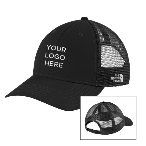 The North Face Black/Black Ultimate Trucker Hat-Your Logo Here