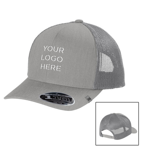 TravisMathew Light Grey Trucker Cap-Your Logo Here